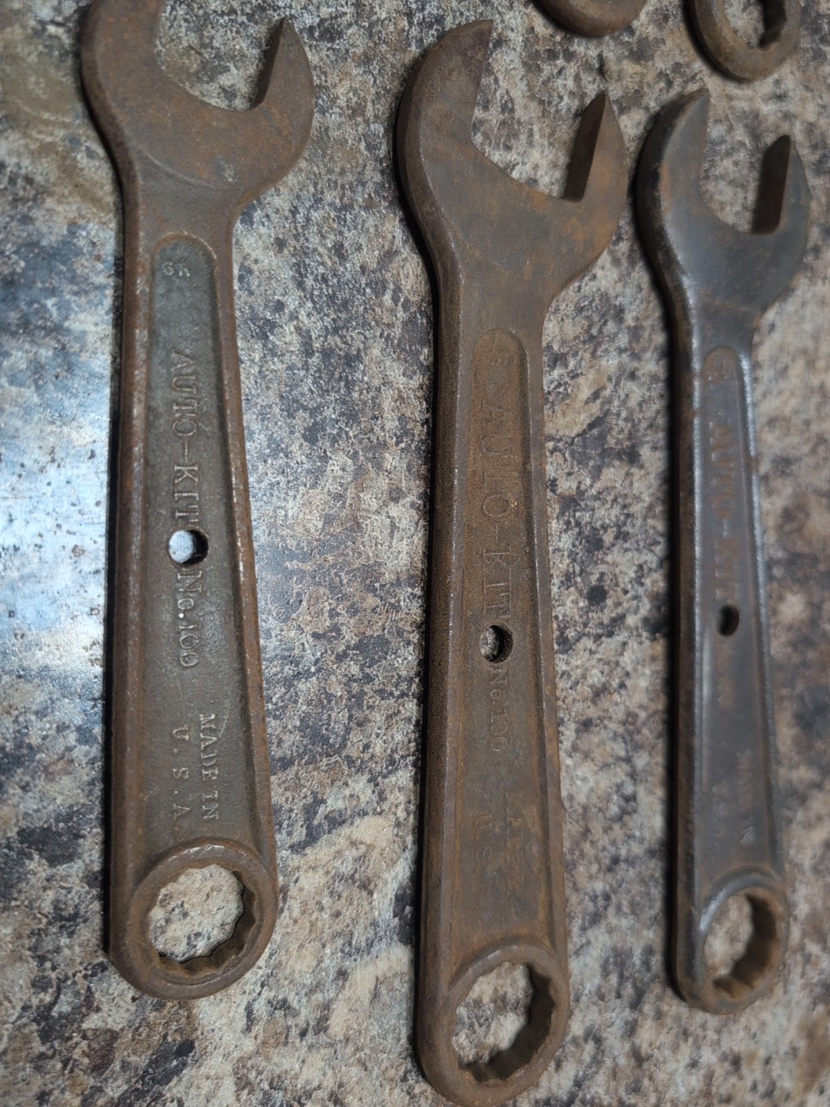 Vtg Auto Kit 100 Vanadium Combination Wrenches Miscellaneous Lot