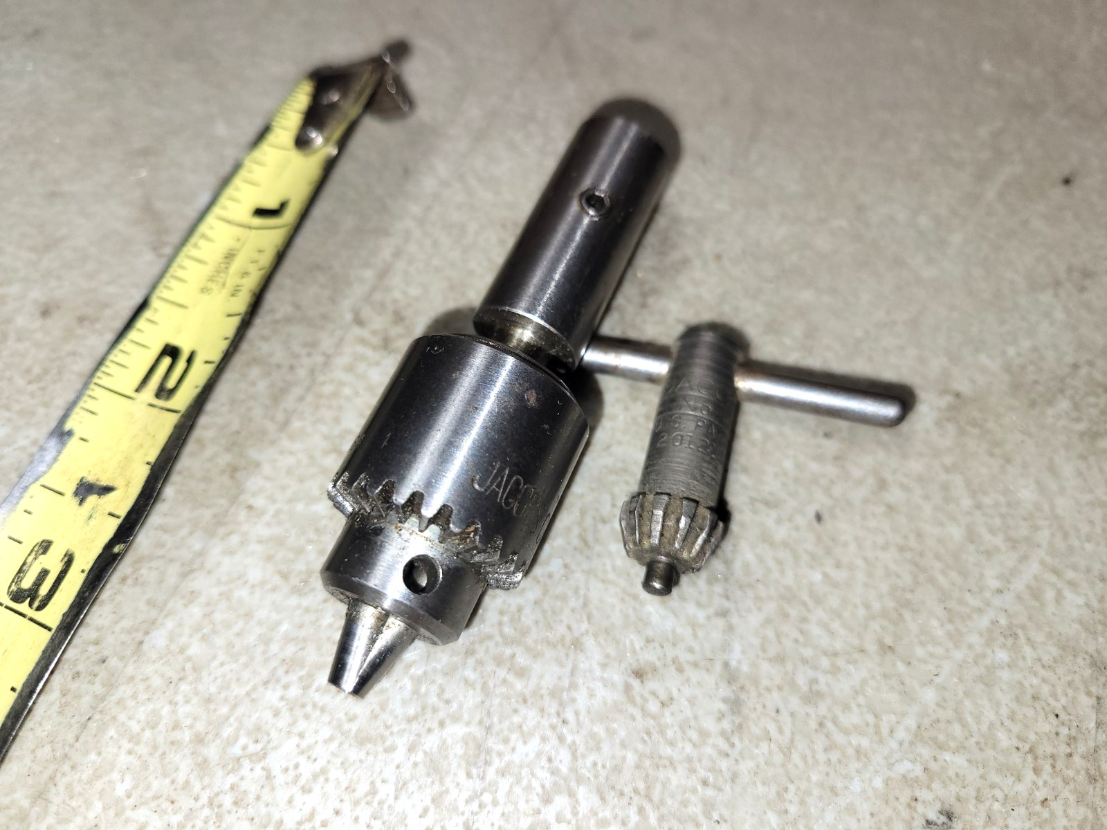 Vintage small JACOBS CHUCK No. 0 Capacity 0-5/32″ w/ Key USA nice condition