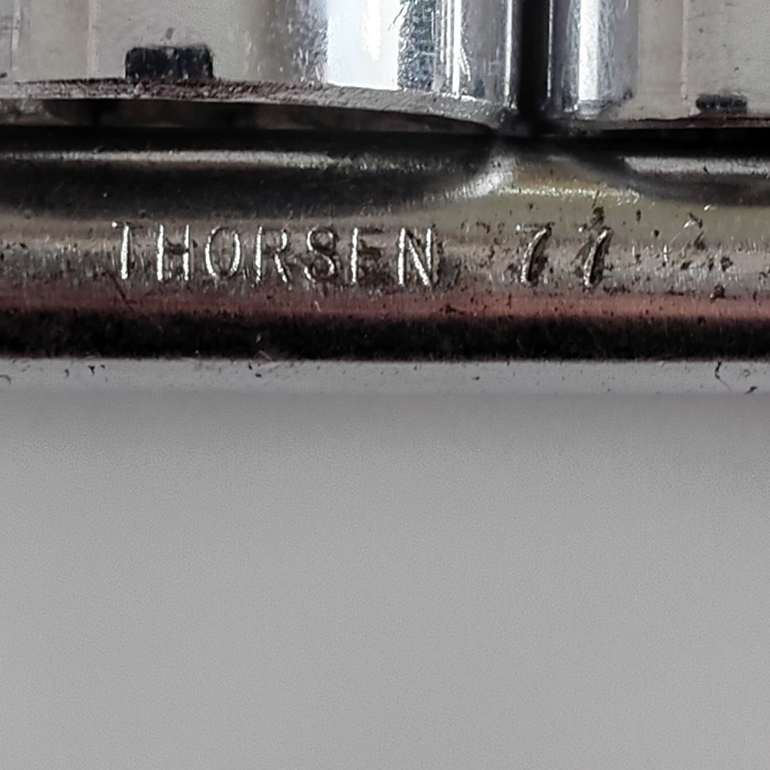 Vintage Thorsen USA 77 Ratchet 1/2″ Drive 10″ Thorsen W/ Four Vintage Sockets
