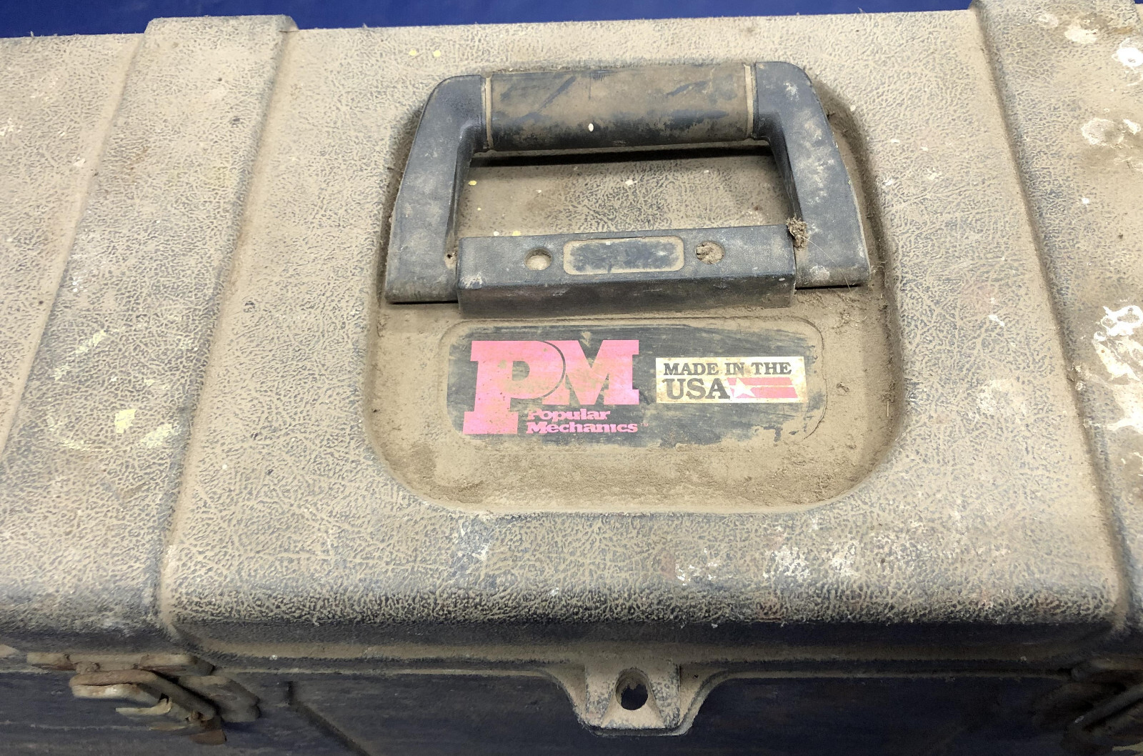 Popular Mechanics Plastic Tool Box & Tray 26 x 8.75 x 10.5h vintage toolbox