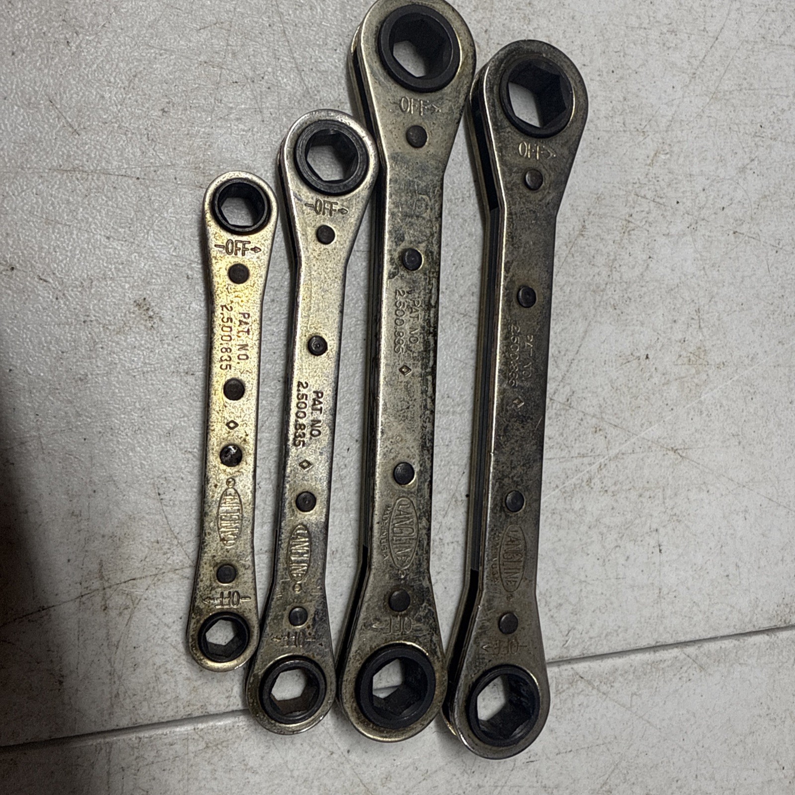 1979 Chrysler Gold Tool Award Langline Metric Ratchet Wrench Set