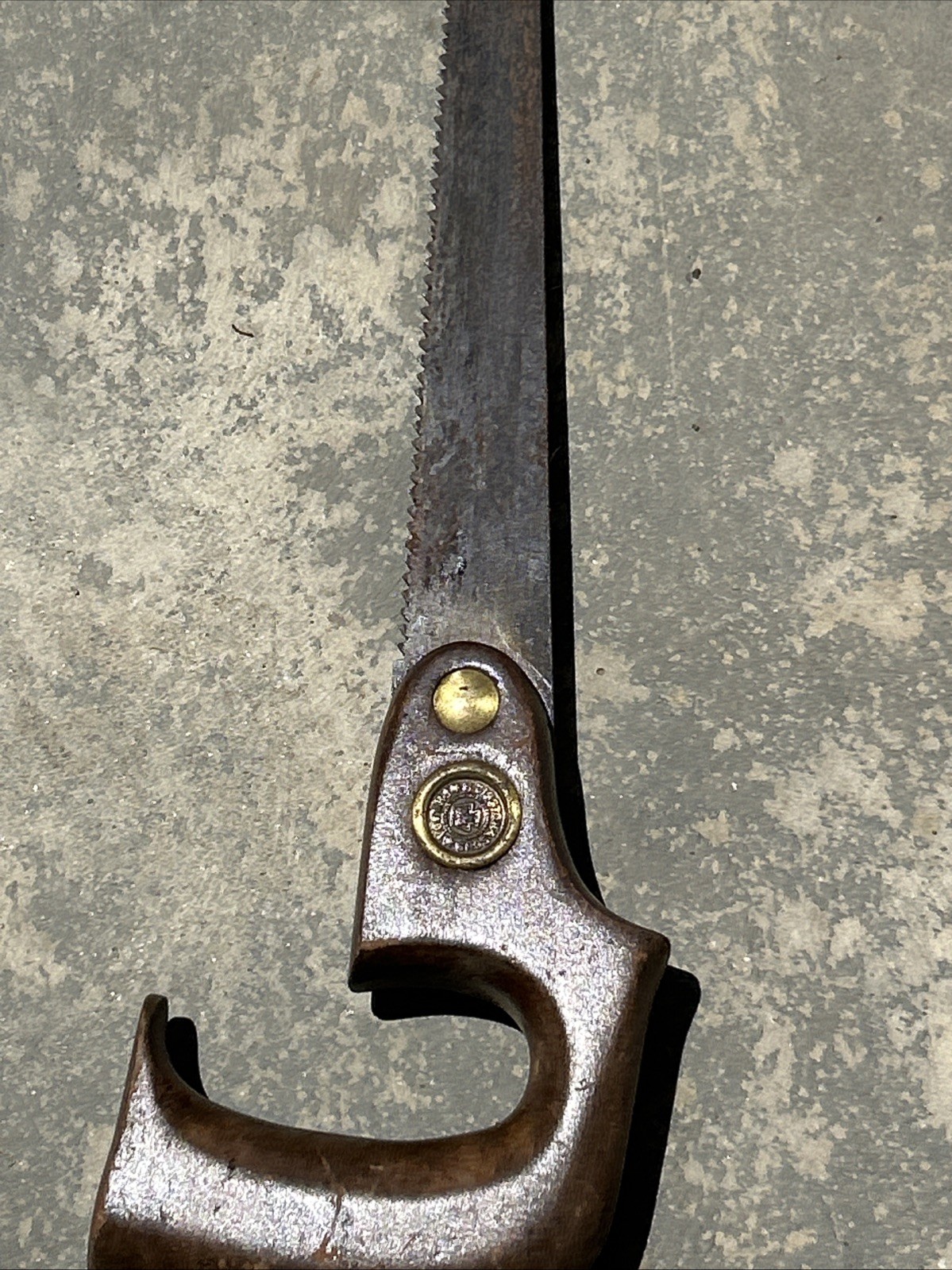 Antique Henry Disston Keyhole Saw Wood Handle Rare Saw Vintage Tool Collecting