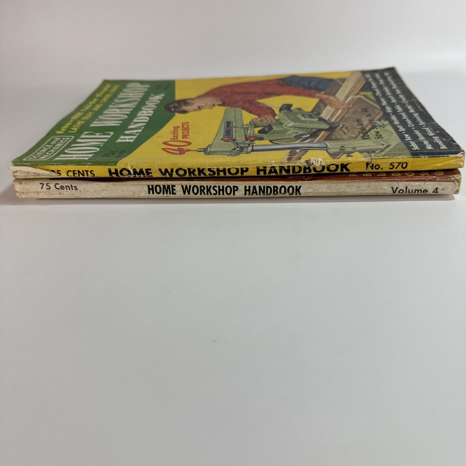 Lot of 2 Science and Mechanics Home Workshop Handbooks – 1959 #558 & 1960 #570