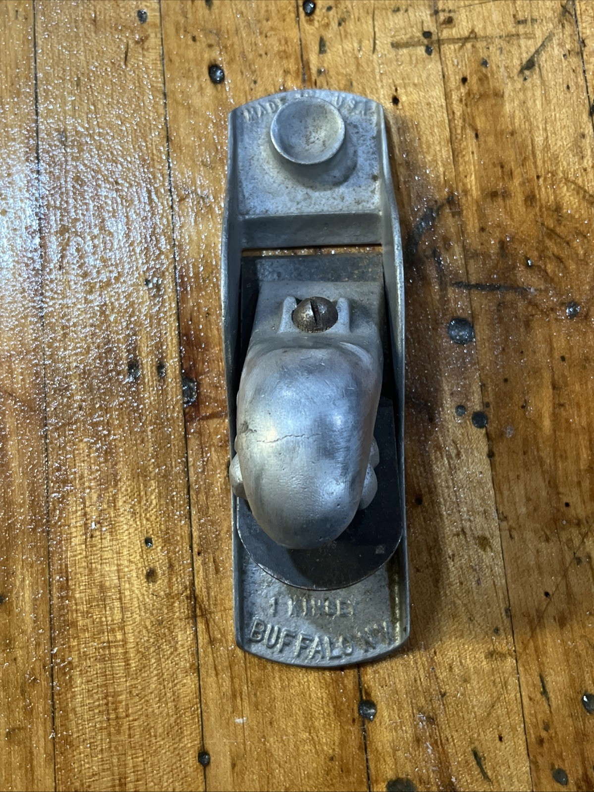Vintage Foster-Kinsey Aluminum Block Plane, 7 Inches Long, Buffalo, NY. Used.