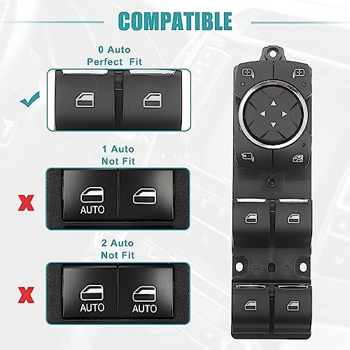 Front Left Driver Side Master Power Window Switch Fit for Lincoln MKC 2015
