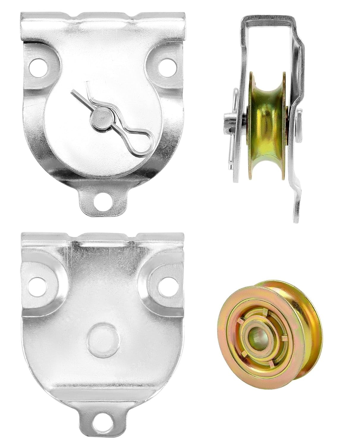 Versatile 1-1/2″ Ceiling Mount Single Pulleys – 12 Pack, Rustproof & Quiet