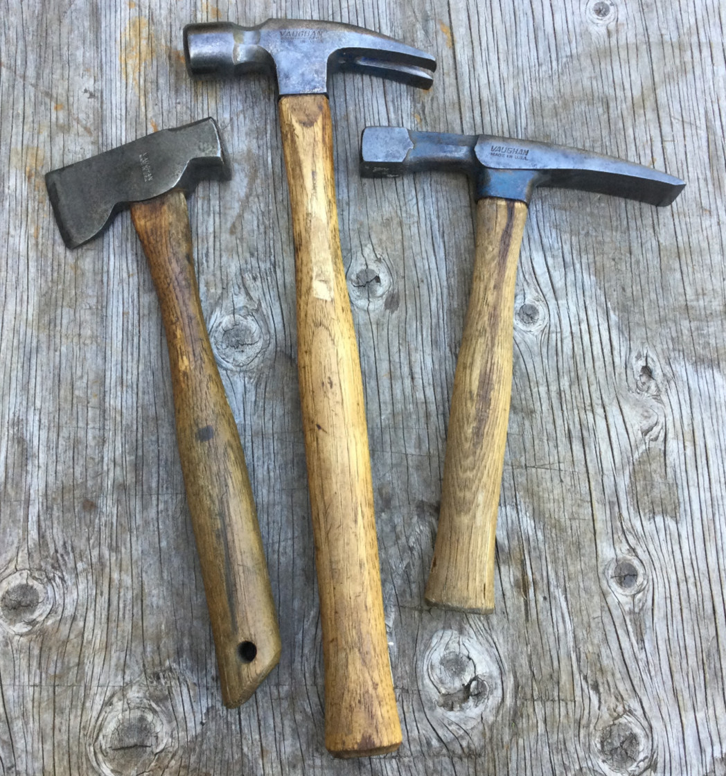 Vaughan Hammer Wood Handle – Lot Of 3 – 505 M 24oz Framing Mason Hatchet / Axe