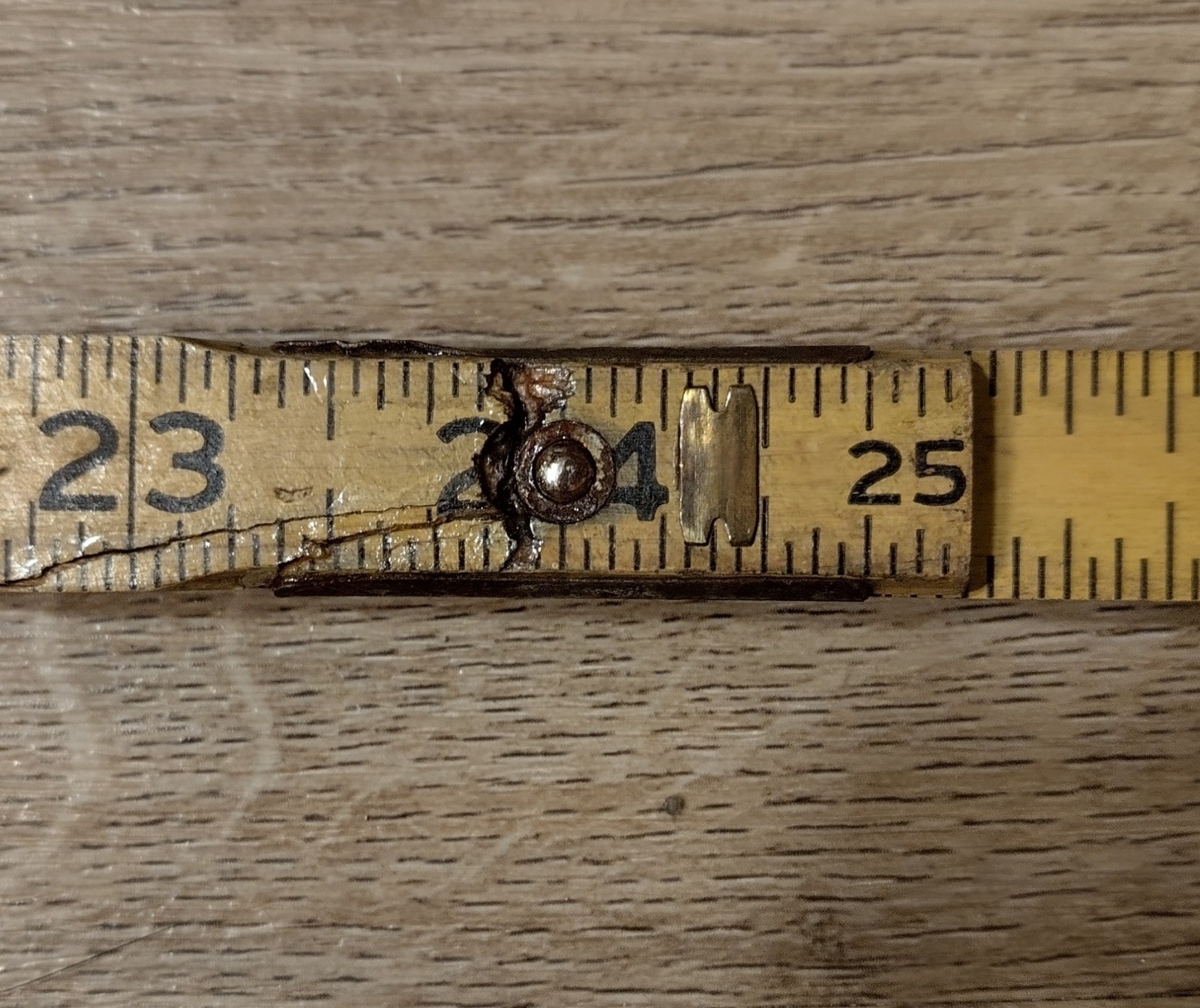 Lot of 2 Vintage Folding Wooden Carpenter’s Rulers
