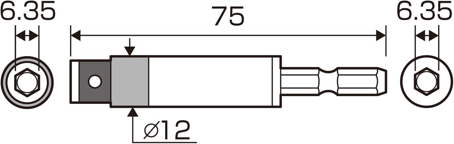 ANEX torque adapter for electrical work M5 (2.6Nm) ATA-M5 From JAPAN
