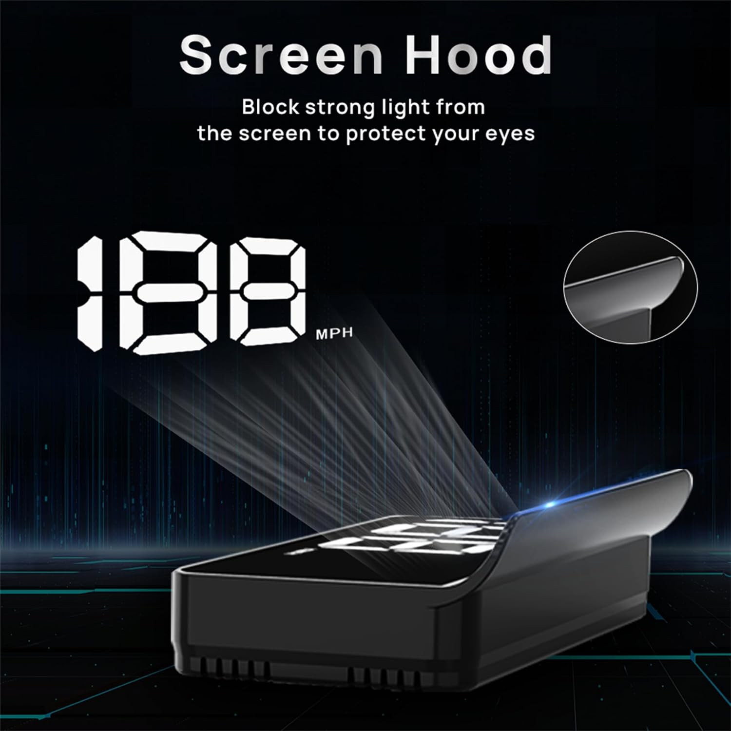 Heads up Display for Cars,Car Hud,Head up Display for Car,Digital GPS HUD Speedo