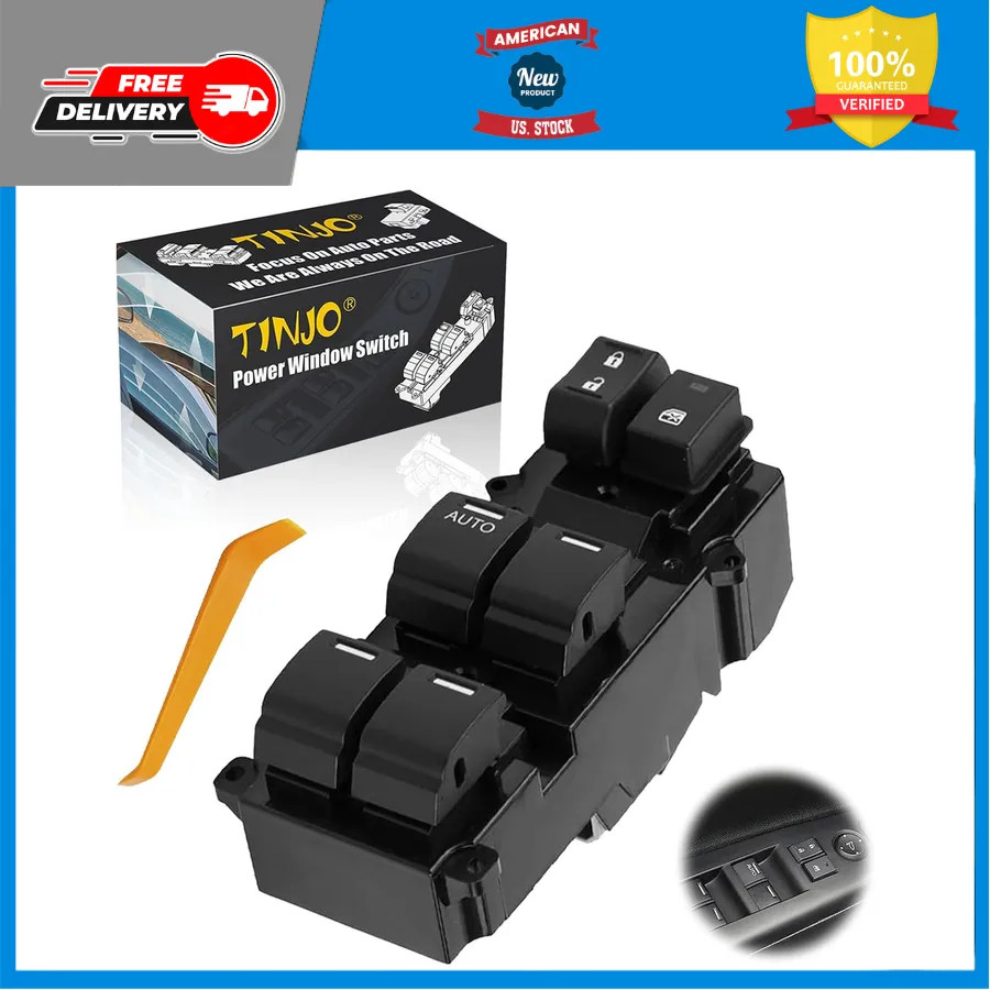 Master Power Window Switch Front Left for Honda Accord 2013-2017 35750-T2A-A91