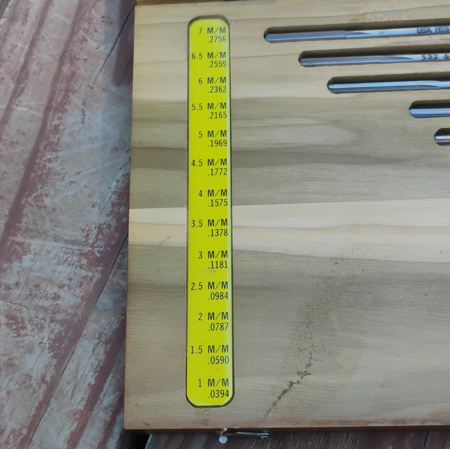 L&I Lavallee & Ide 13 pc Chucking Reamer Metric Set 1mm to 7mm