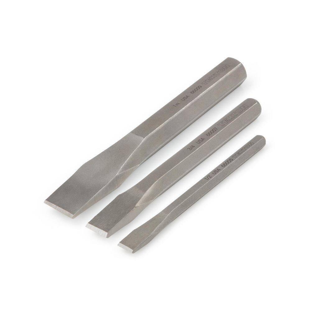 1/2 In.,3/4 In.,1 In. Cold Chisel Set (3-Piece)