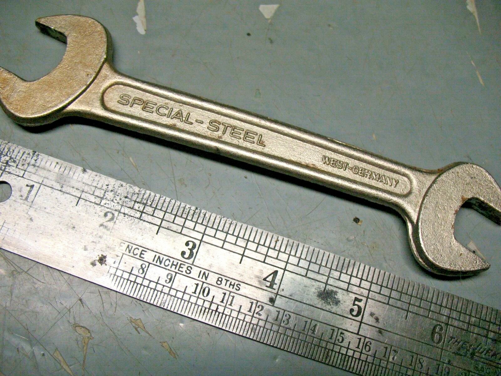 VINTAGE WEST GERMANY AUTO TOOL KIT OPEN END SPANNER 3/4” & 5/8”