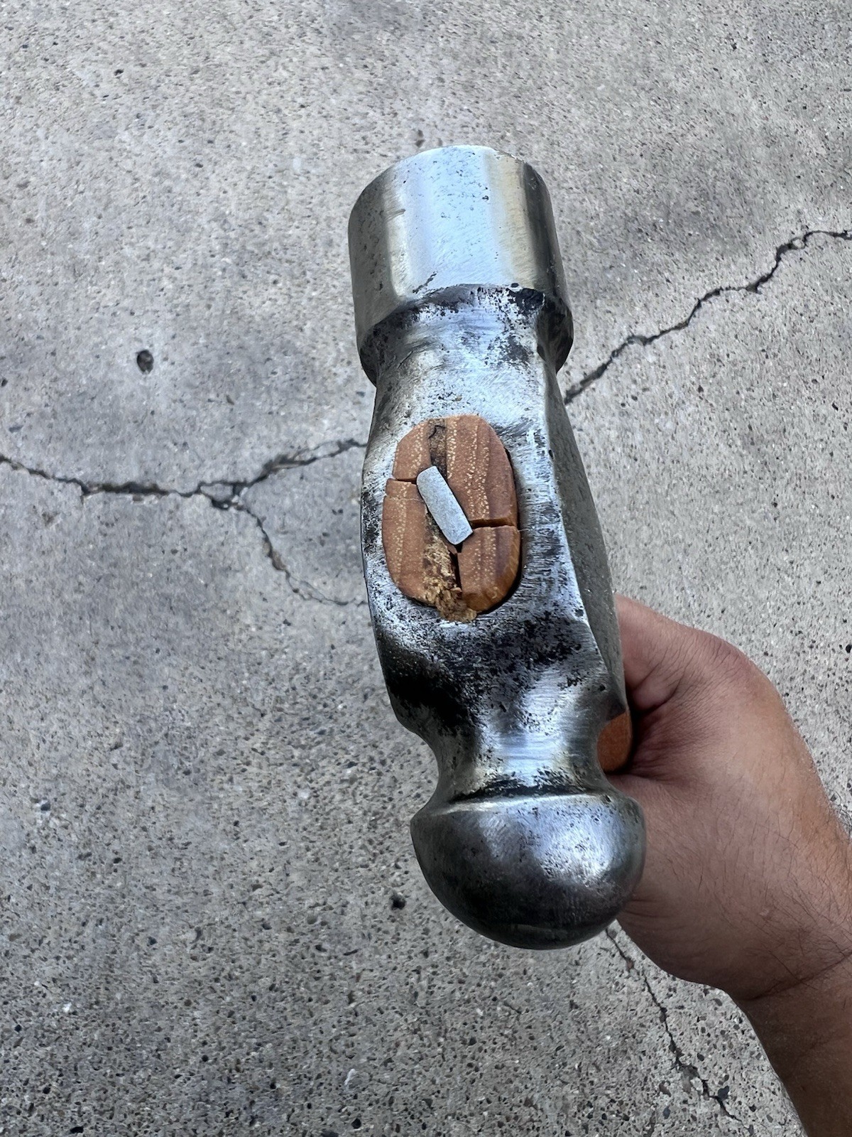 Bad-Hammer 2.7lb Unbranded Ball & Peen Hammer w/ Custom 16.5in Hickory Handle