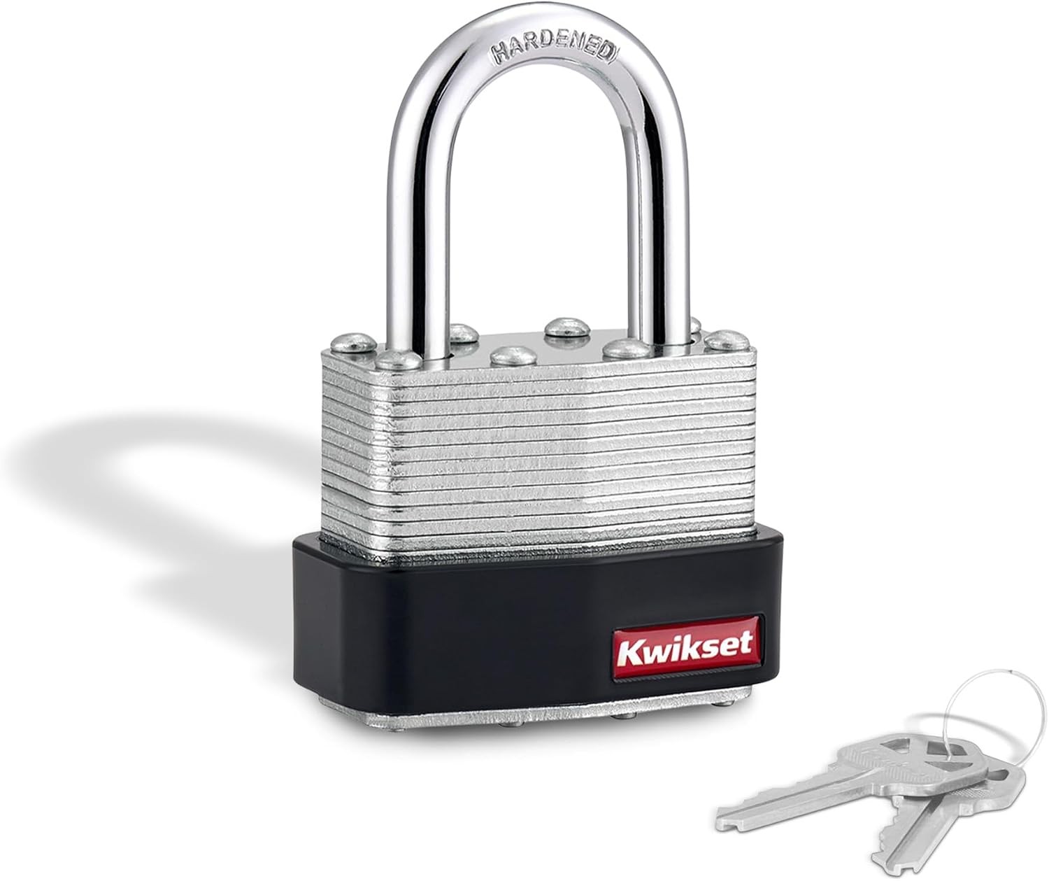 Laminated Steel Padlock W/ Hardened Steel Shackle Outdoor Gate & Fence Lock