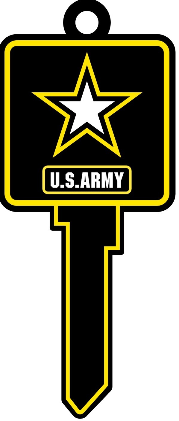 US Army Kwikset House Key, Uncut, One key, Very nice Artwork