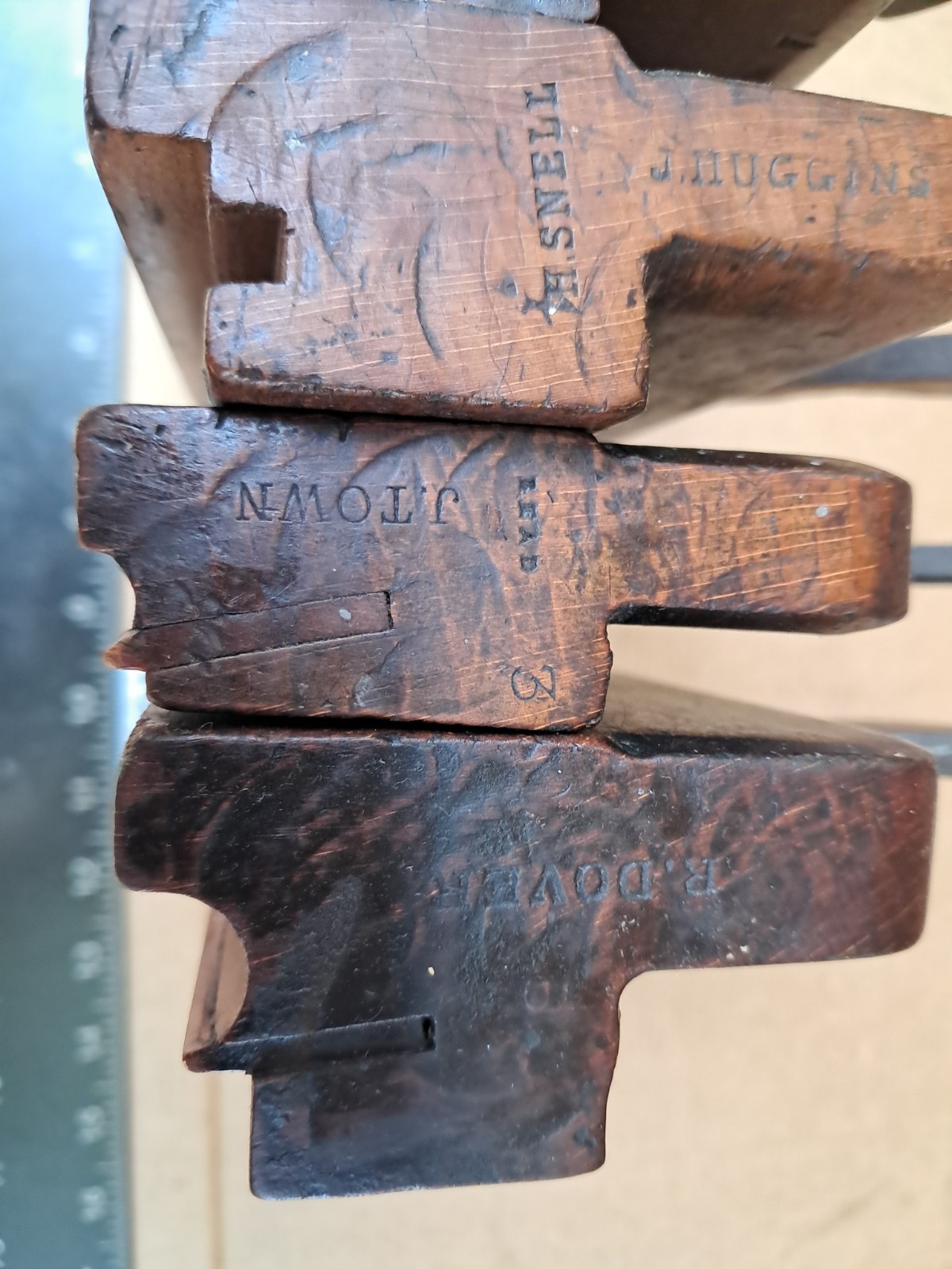 5 Pieces Vintage Complex Type Moulding Planes by Varvill of York Good Condition