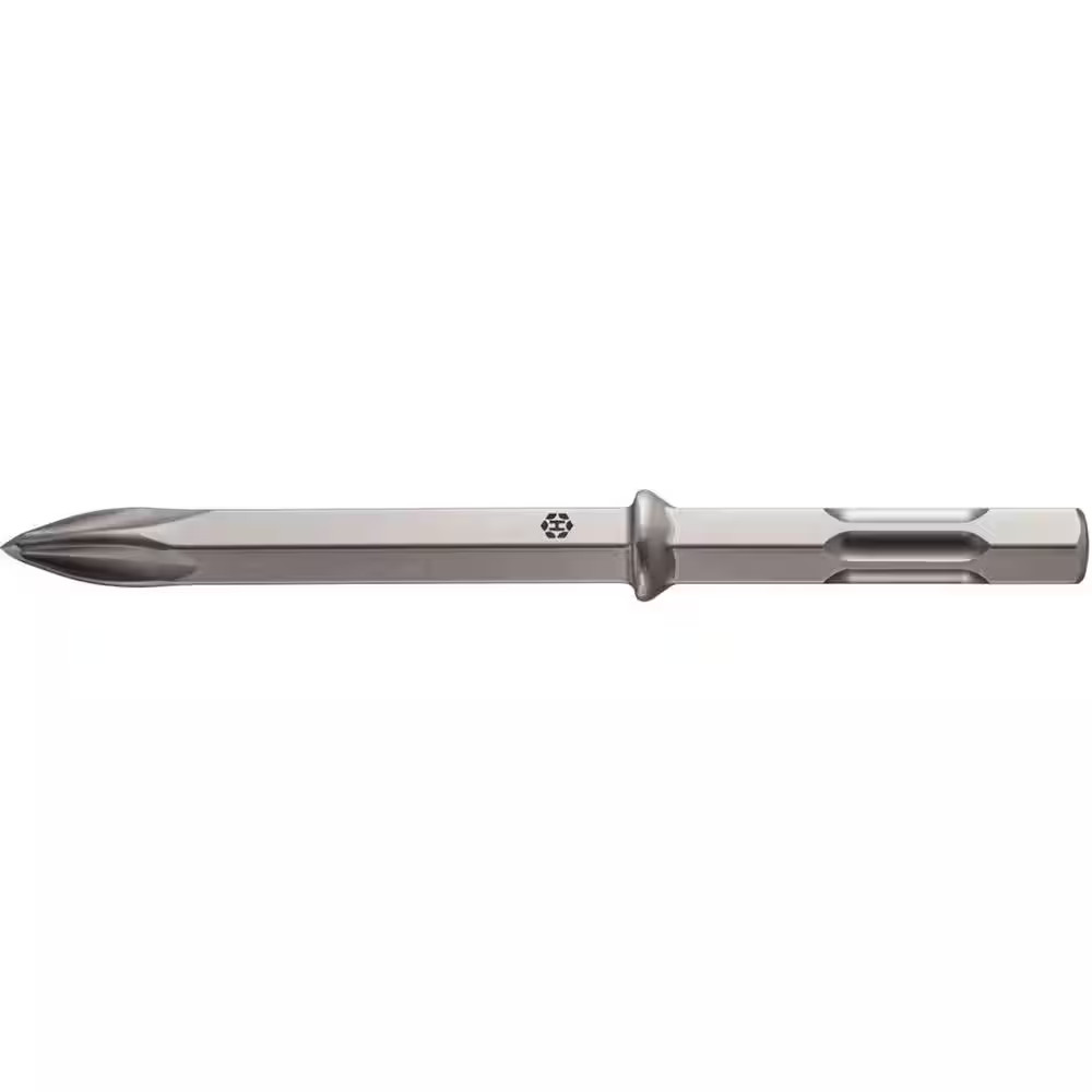 15 In. X 1-1/8 In. TE-H Hex 28 Steel Pointed Chisel