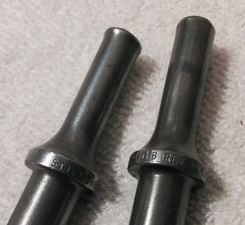 2pc 0.401 AIR HAMMER ST-1013 401B 9-1/2″ LONG AIR HAMMER BIT SET VINTAGE USA…