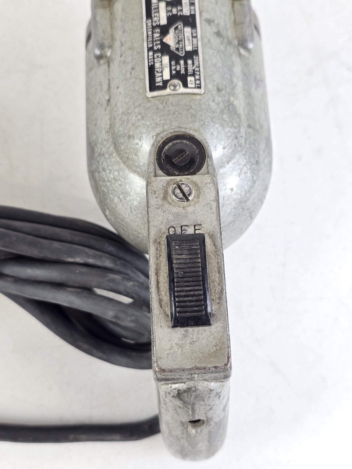 Millers Falls Tool 1/4″ Electric Right Angle 90 degree Drill Model 49 USA *Read*