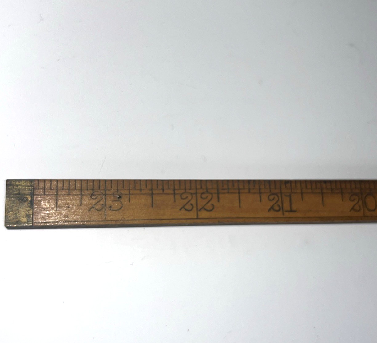 Vintage C.S. Co. Chapin-Stephens No. 68 Folding Rule 24” Boxwood Brass Pre-Owned