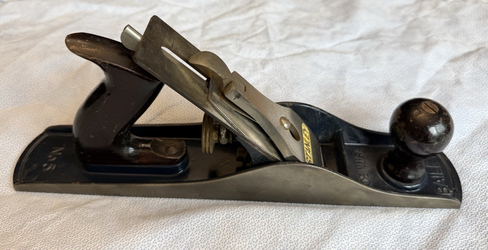VINTAGE STANLEY BAILEY No. 5 1962-67 Chassis + Hock Cutting Iron. Read Desc