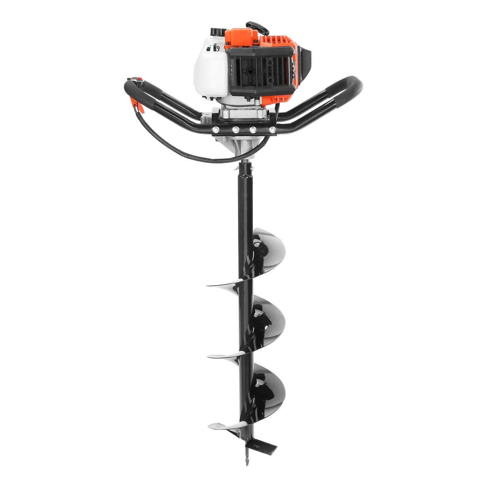 8in 30in Alloy Steel Earth Borer & 43cc 1250W Gas-Powered Auger