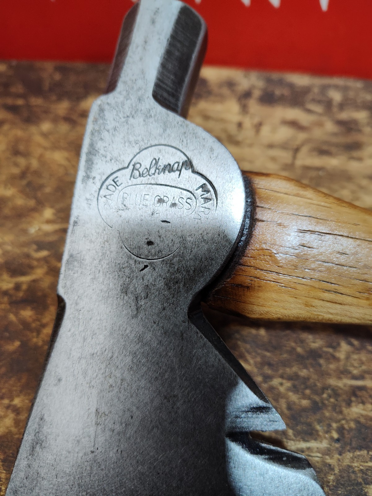 Vintage Belknap Bluegrass Tools Hatchet Boys Ax Carpenters Hand Axe