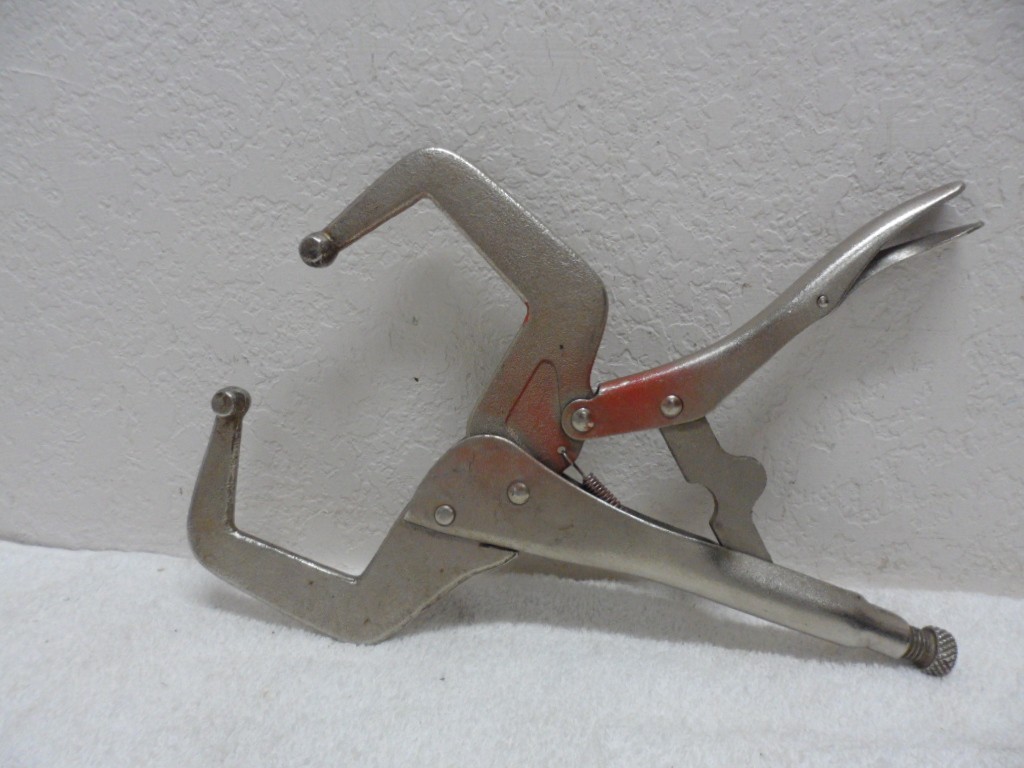 2 – Locking Pliers 11″ Welding Plain Head Locking C Clamps