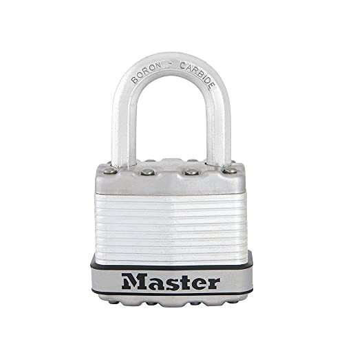 Heavy Duty Steel Padlock with Key Dual Armor 1 3 4 Inch Outdoor Lock