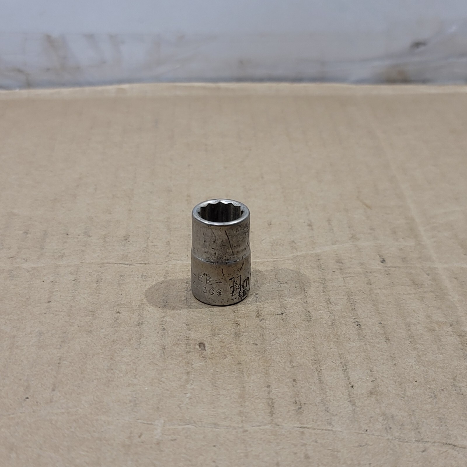 Vintage Craftsman 3/8″ drive 11mm 12pt Socket EE 44309 USA