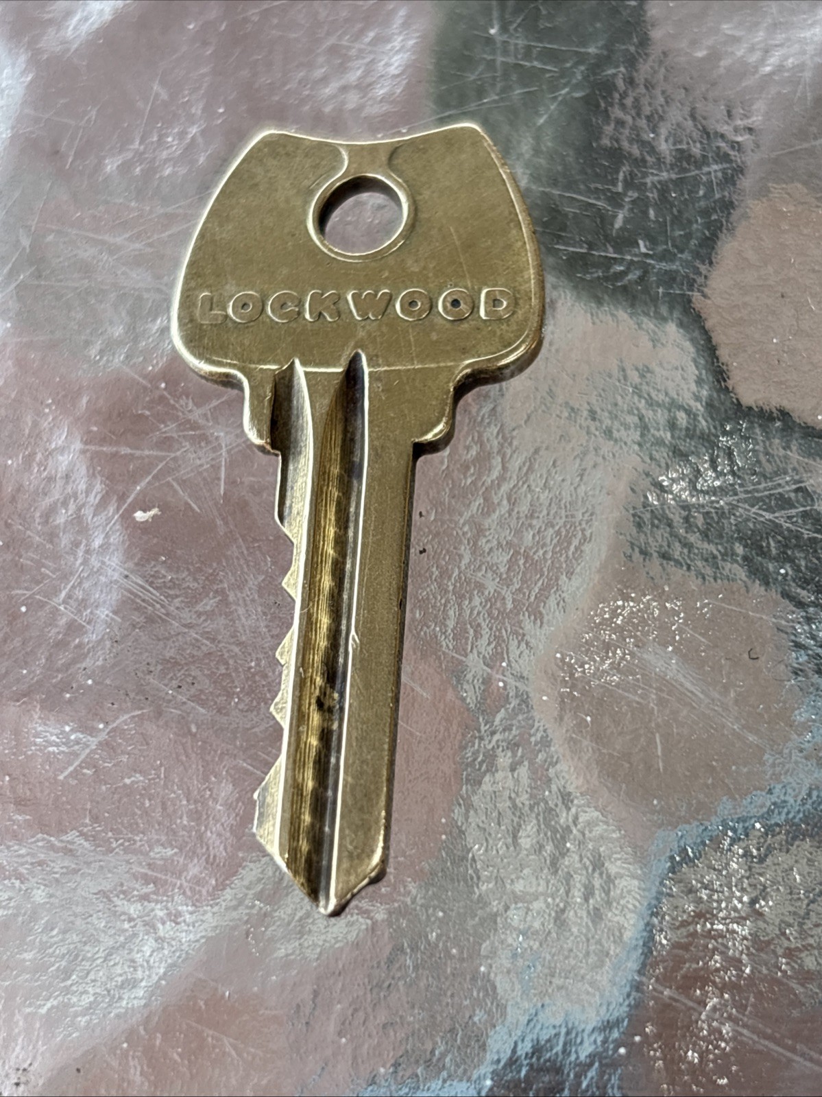 Antique Lockwood Key SX 263 Brass FITCHBURG MASS.