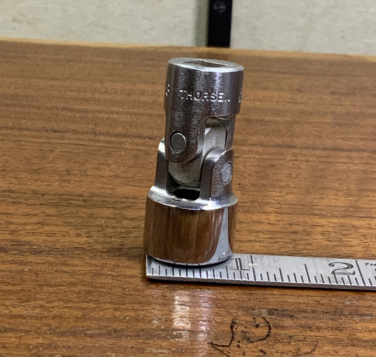 Nice Vintage THORSEN USA 3/8 Inch Drive Swivel Socket 420JX 6 Point 5/8”
