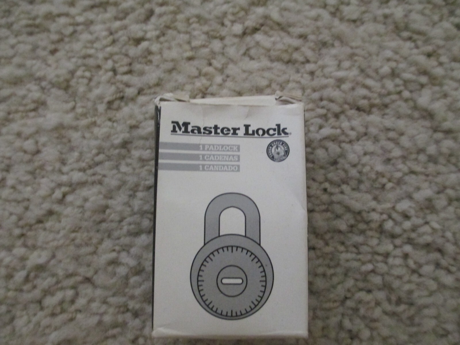 Master Lock 1525 Combination Padlock – Key Missing