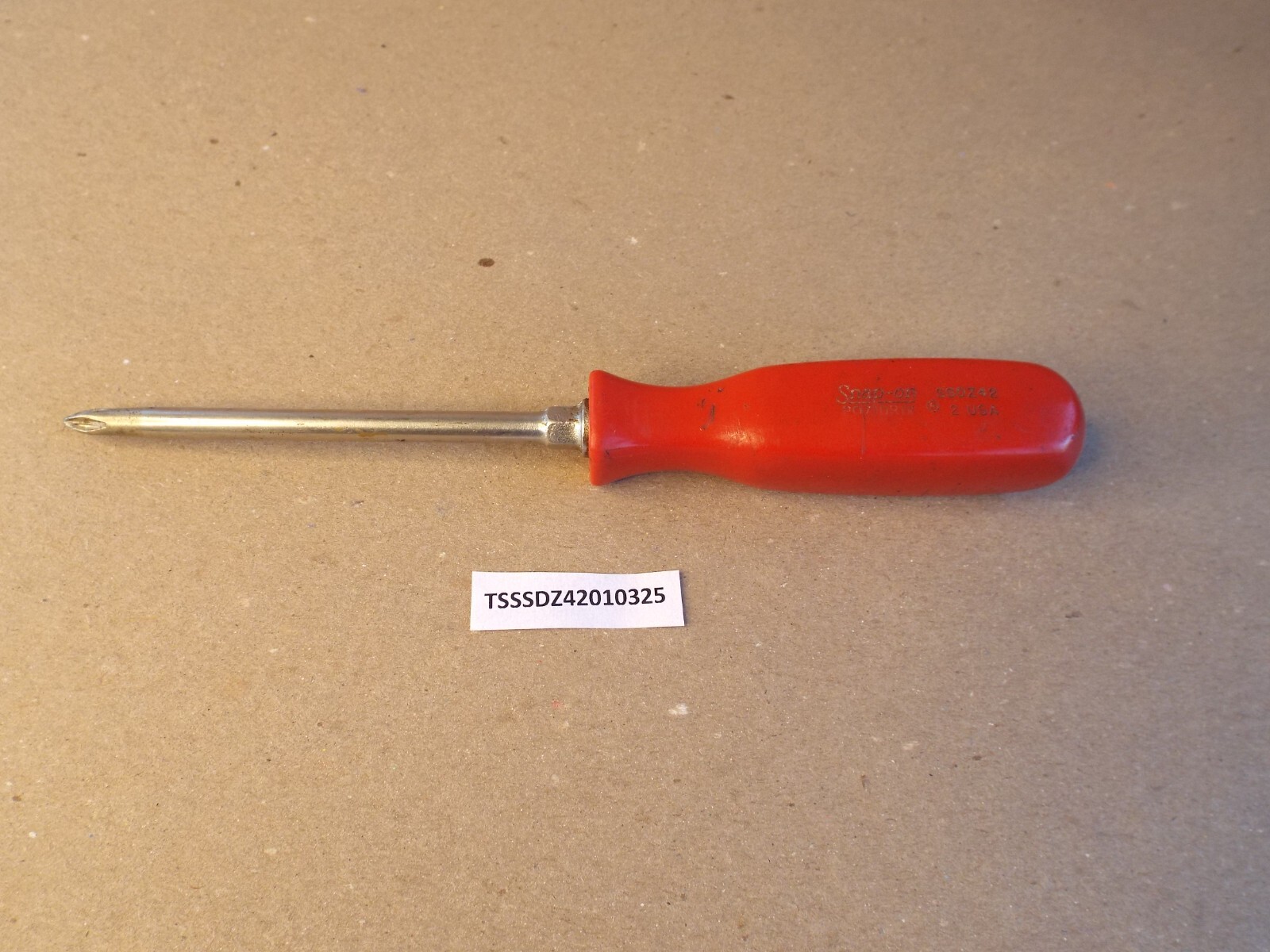 VTG Snap-On Screwdriver Philips Red Handle SSDZ42 Pozidriv #2 USA (Please Read)