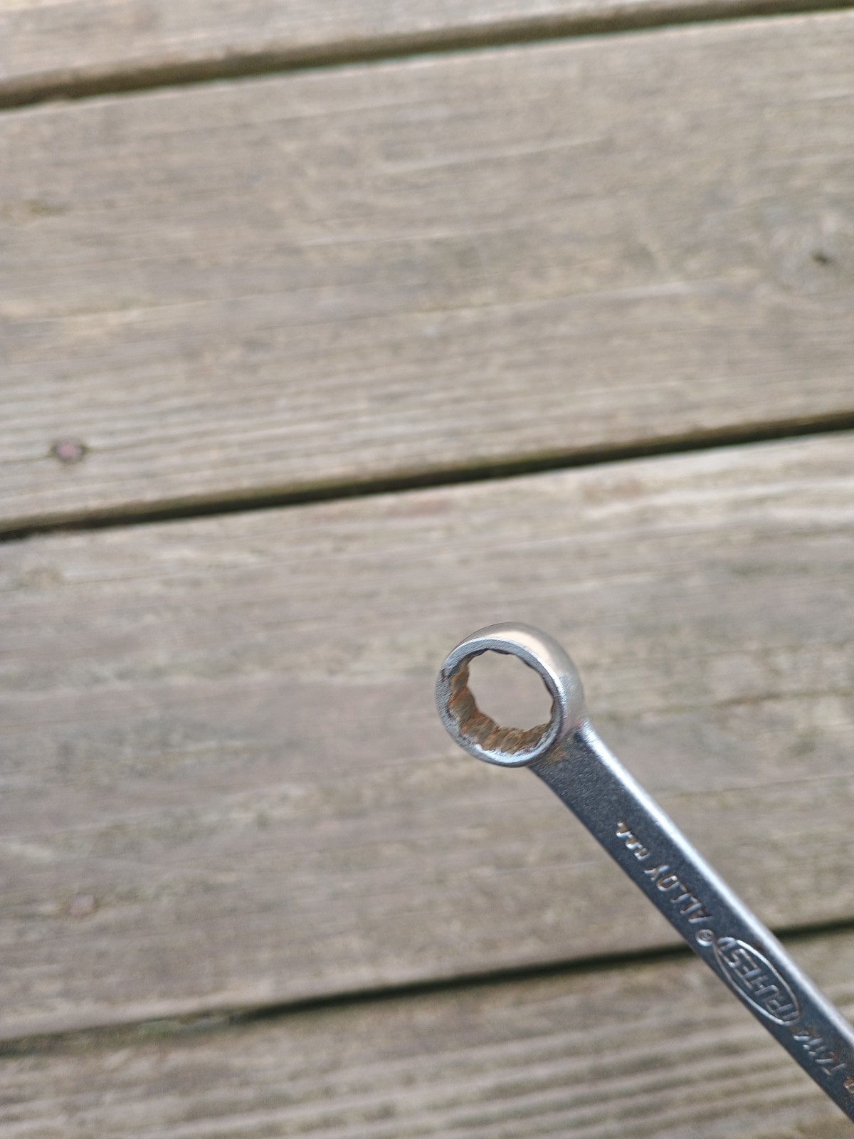 Vintage Tru-Test 7/16″ 12 Point Combination Wrench T6114 USA 5″ Long