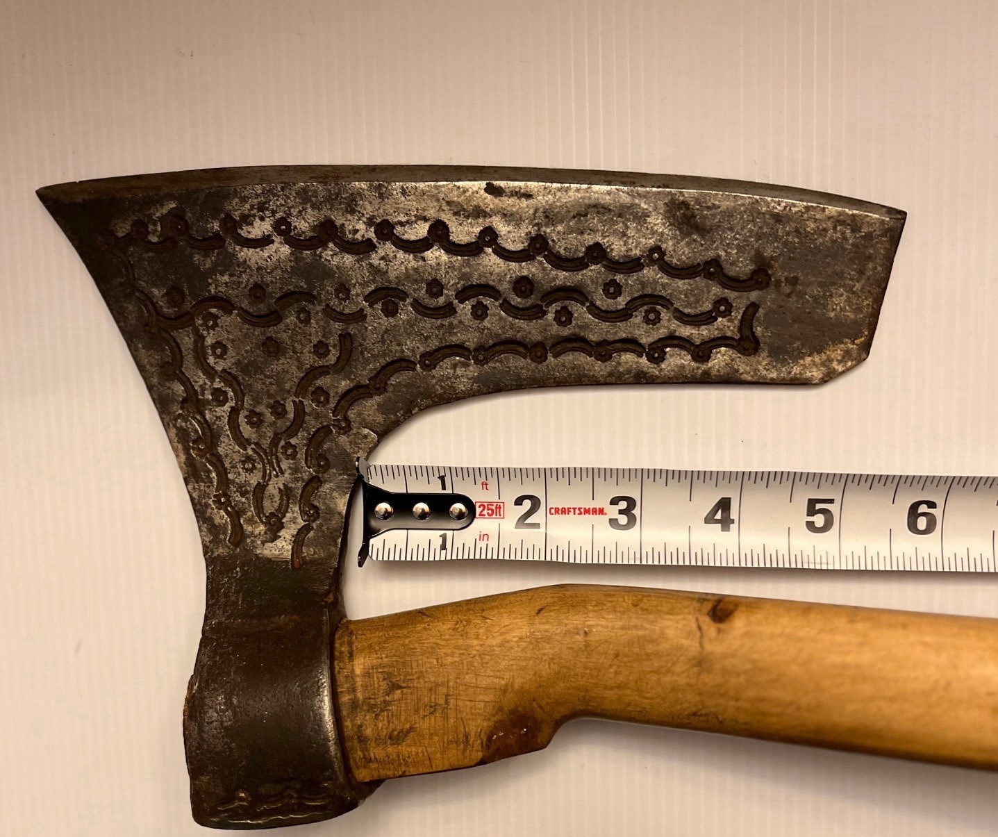 Goosewing Bearded Broad Decorative Axe / Hatchet w/ Wood Handle -Vintage-