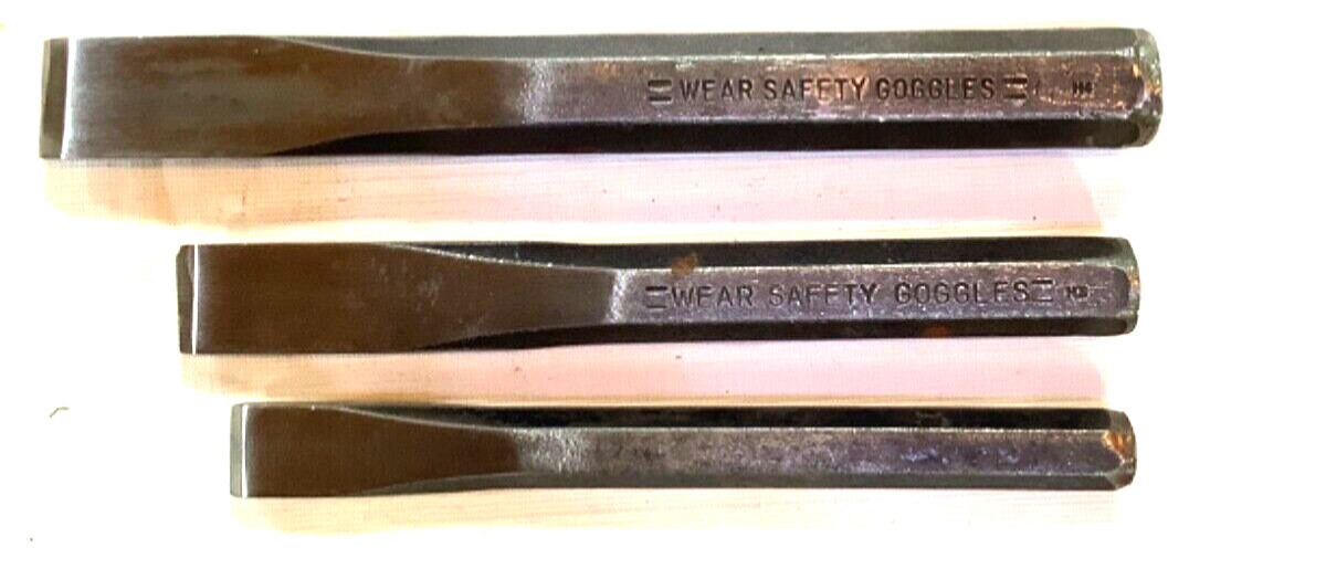 3 Stanley machinist chisels