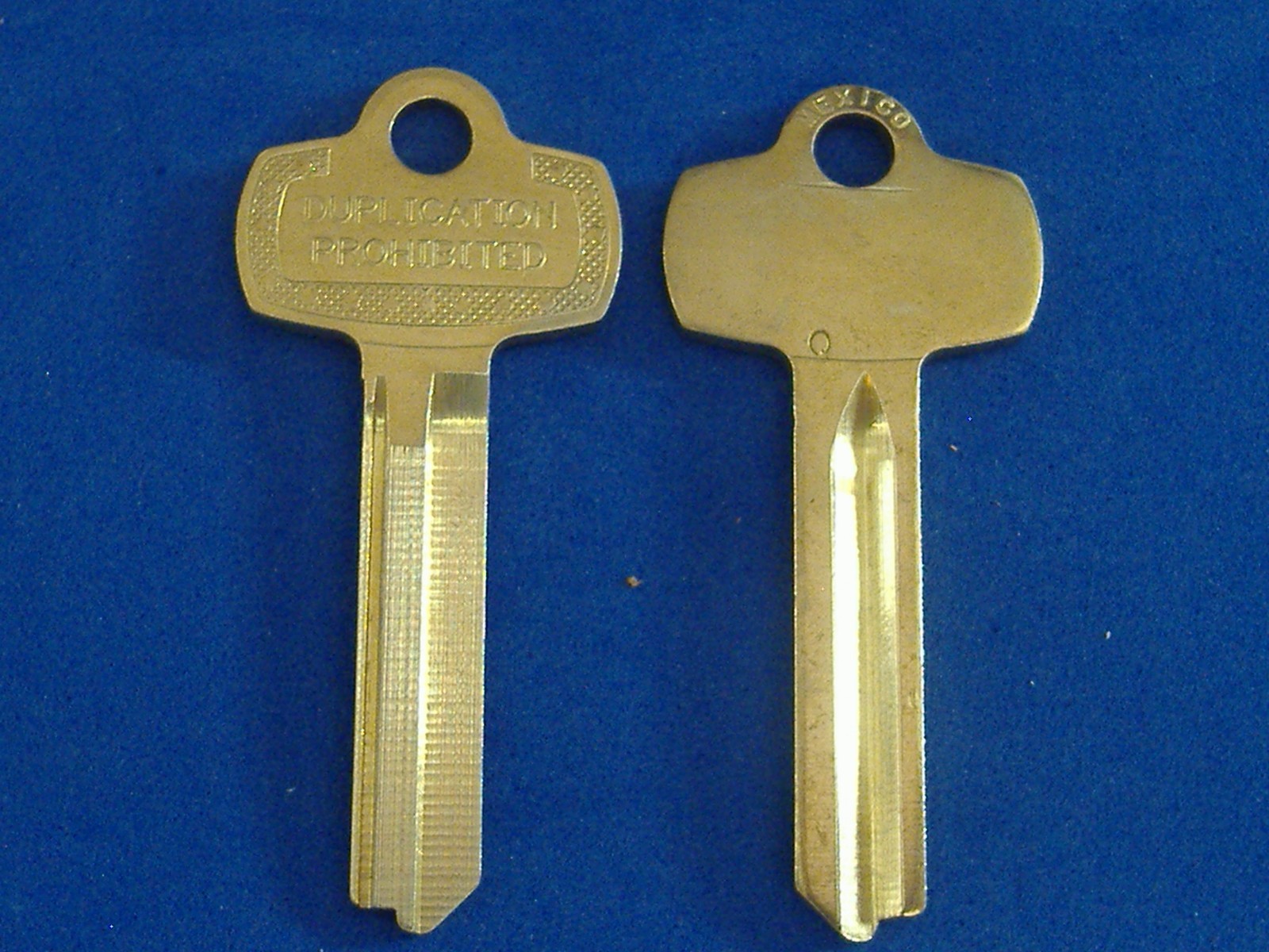 TWO NICKEL SILVER FITS BEST KEY BLANKS FOR “Q” KEYWAY