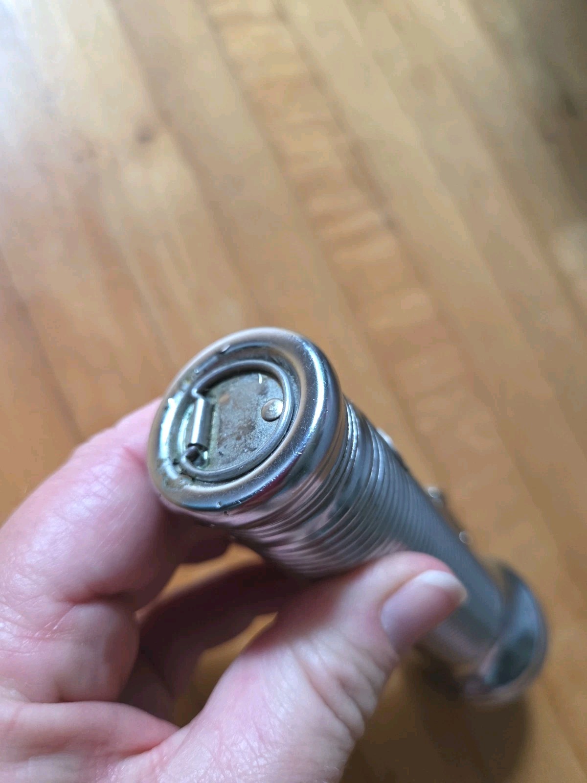 Vintage Ray O Vac Sportsman Flashlight Silver 6″ Inch Untested 1950s 1960’s