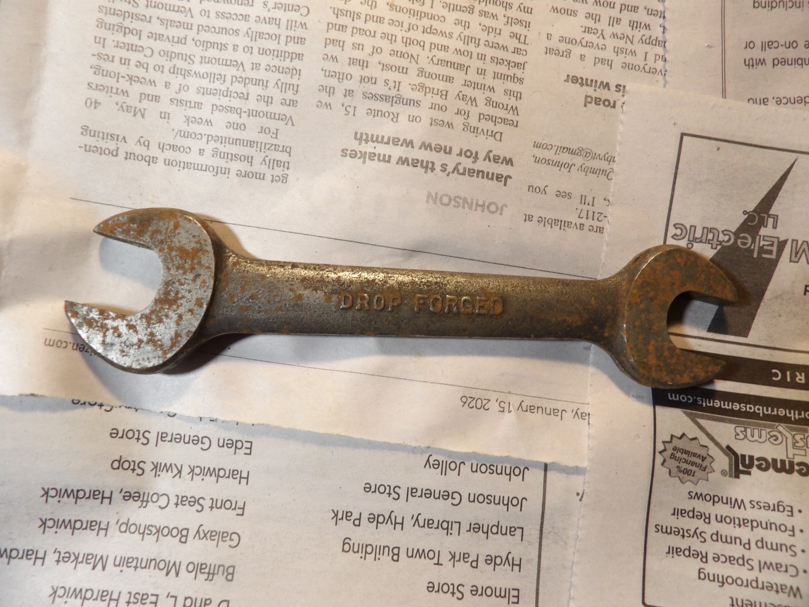 Vintage 6.25″ Drop Forged Made in USA “76” Wrench