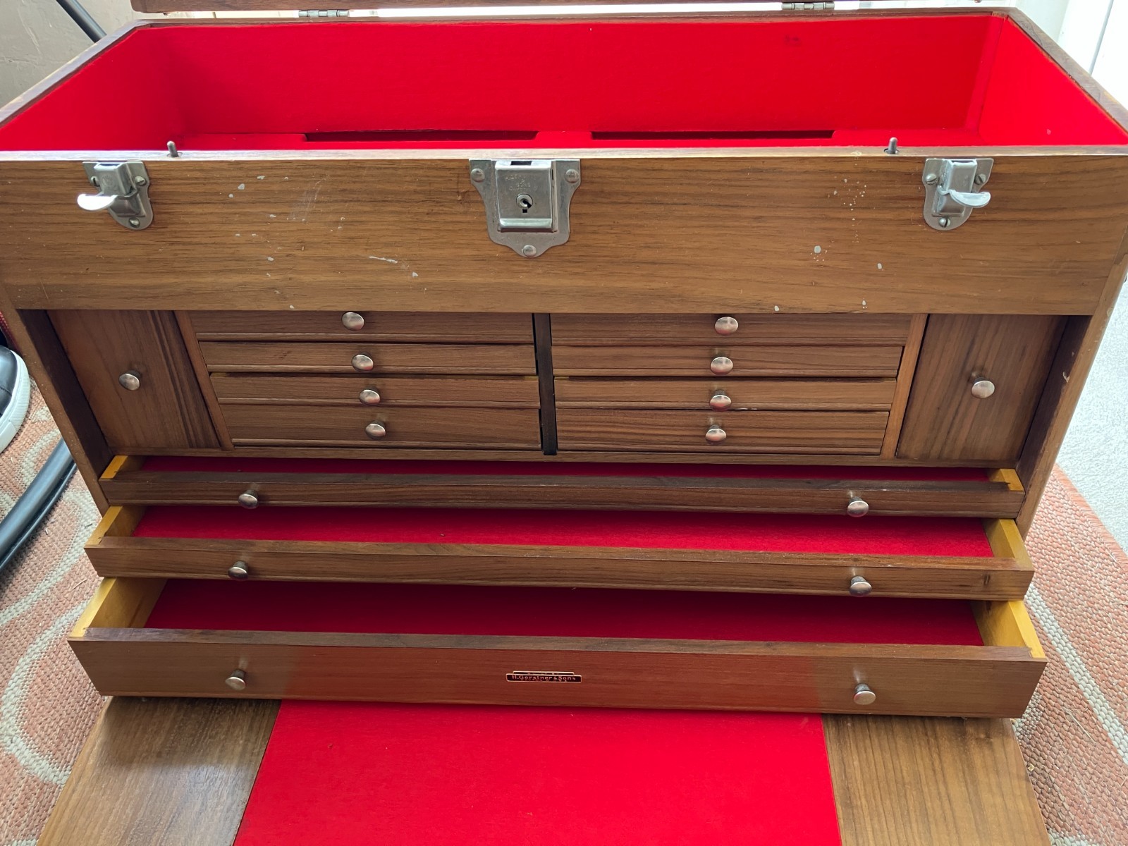 Vintage Gerstner & Sons 2613 Walnut 13-Drawer Machinist / Collector Chest