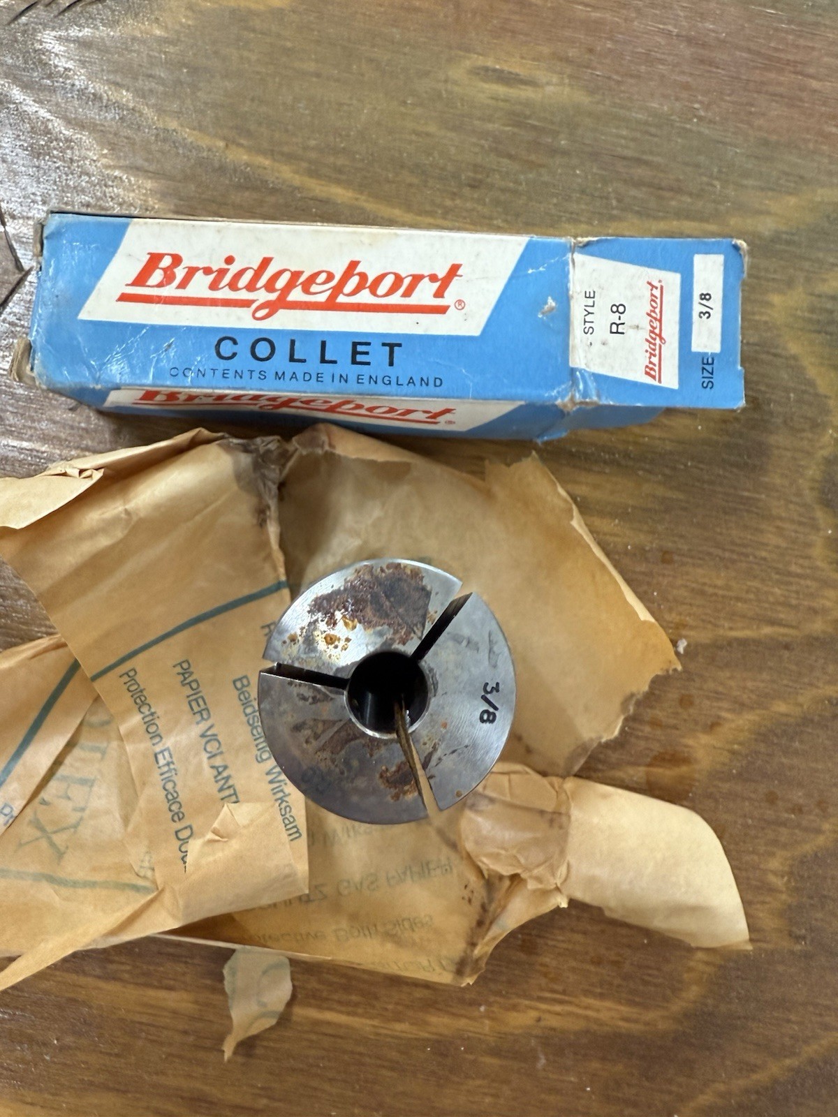 Bridgeport R8 Collet, 3/8″ Mill Milling Machine Tooling Machine Shop Tool