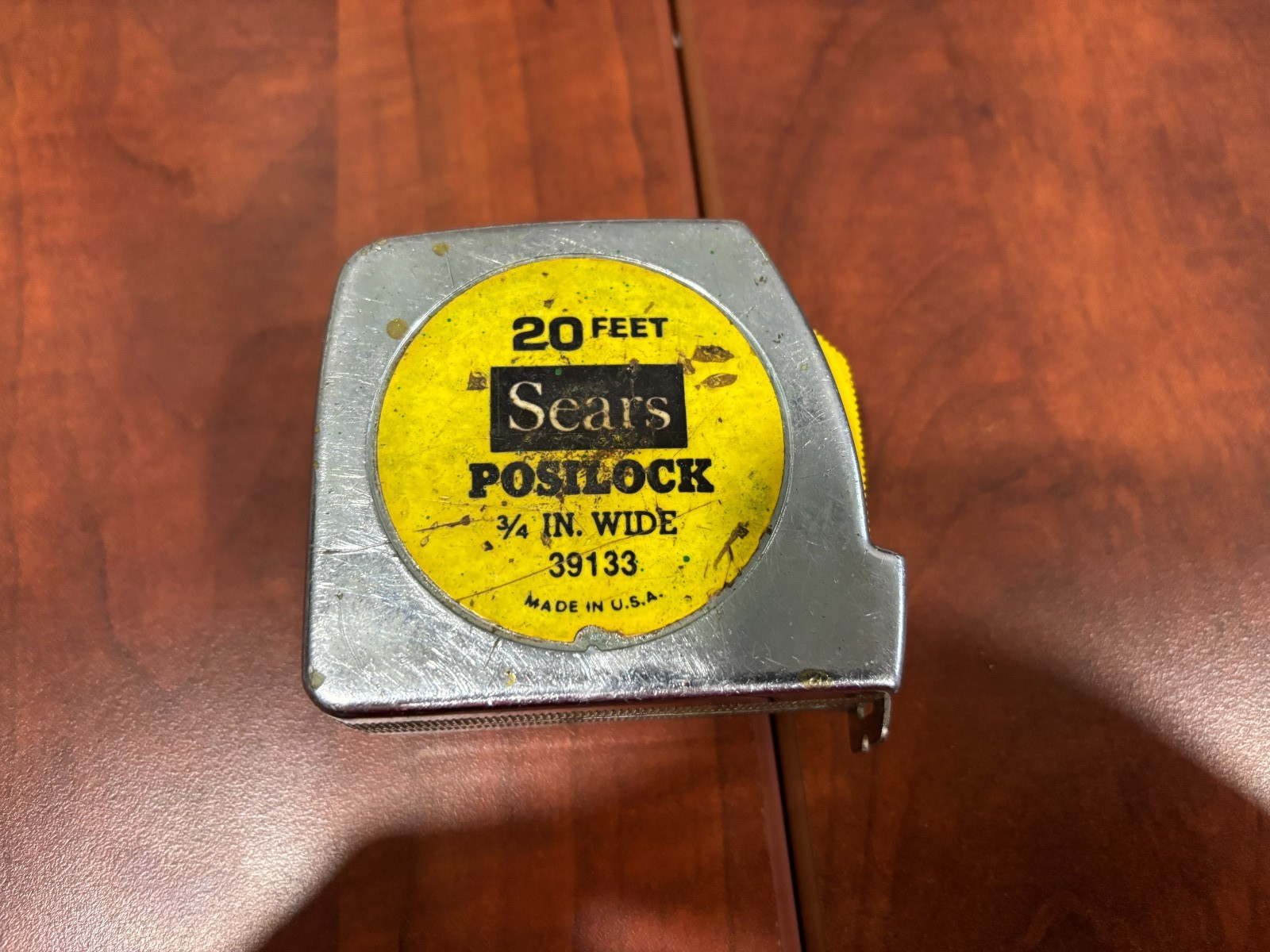 Vintage Sears 20 ft tape measure posilock 39133 USA