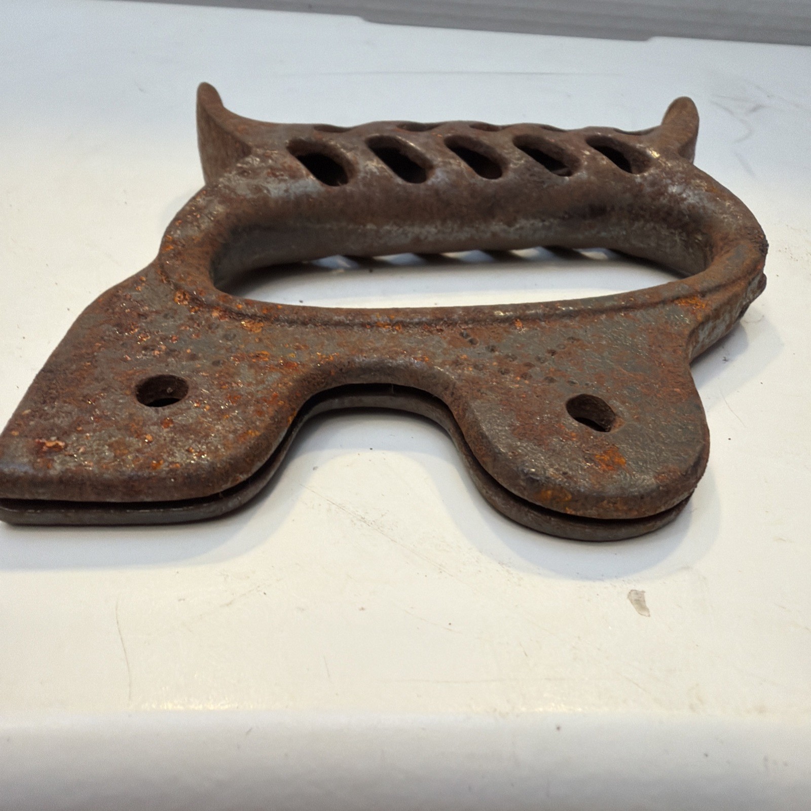 VTG ICE SAW CAST IRON HANDLE (only) Late 19th Century