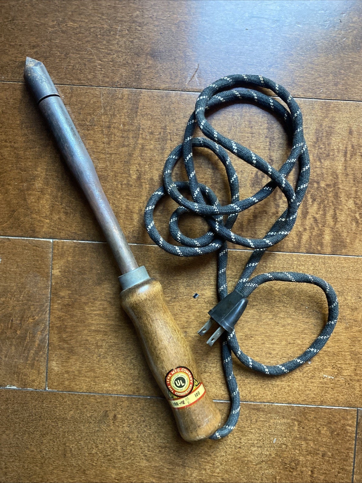 Vintage Lenk Electric Soldering Iron No. 100-1 100 Watt. 115 Volt Made In USA