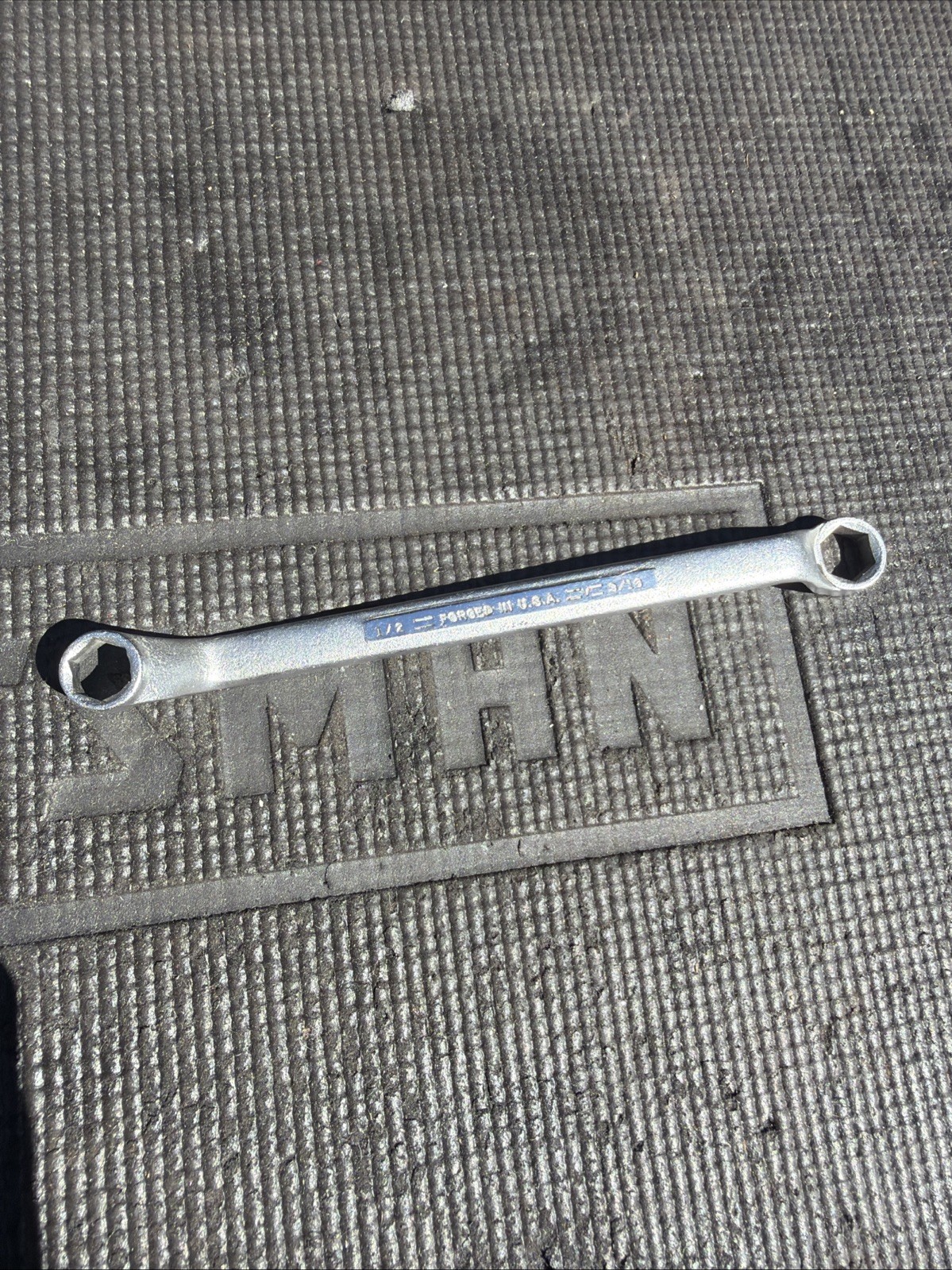 Sears Craftsman Pointy A Logo Double Box End Wrench Six 6 Pt Rare 1/2” X 9/16”