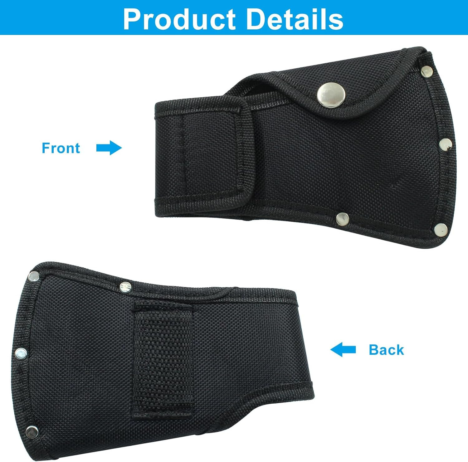 Hatchet Head Sheath Holster, Black Axe Cover for 1-1/4Lb Axe, Double…