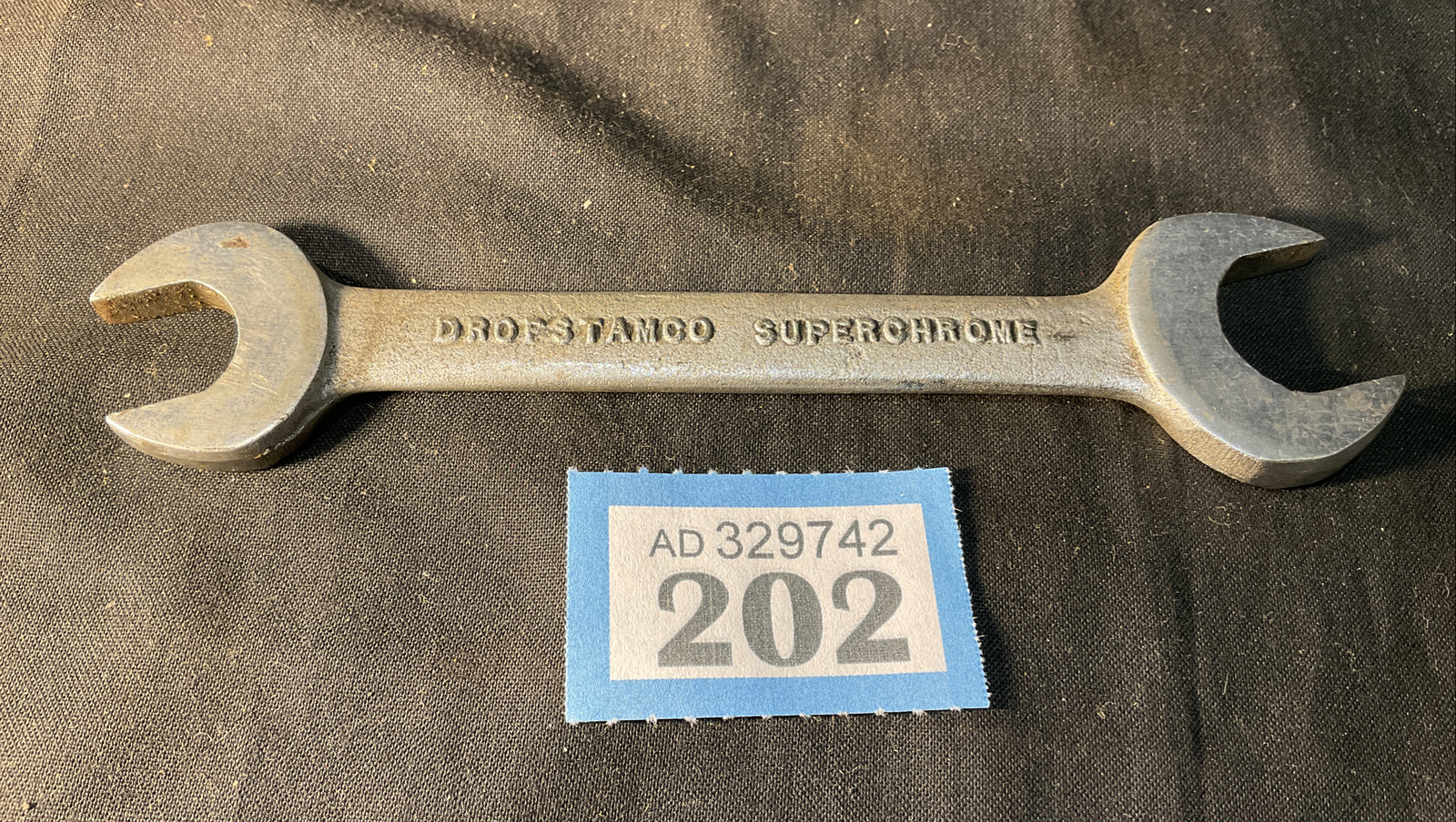 DROPSTAMCO OPEN SPANNER WRENCH TOOL KIT CLASSIC CAR 19/32 25/32 AF Vintage Used